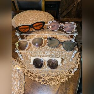 Like new lot of 5 fashion sunglasses.